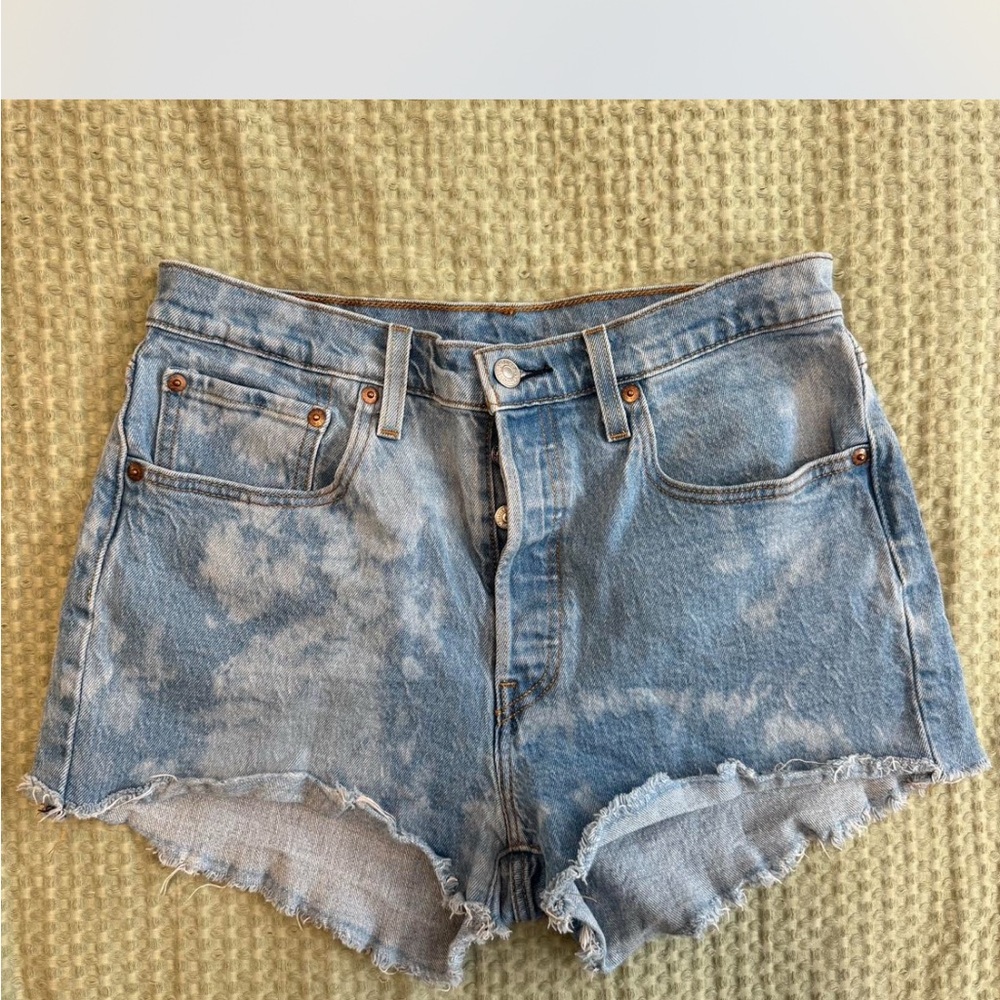 Levi's Light Blue Jean Shorts